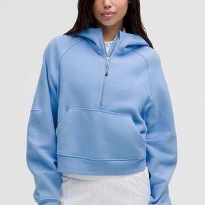 Lululemon half zip scuba oversized hoodie size small - aero blue